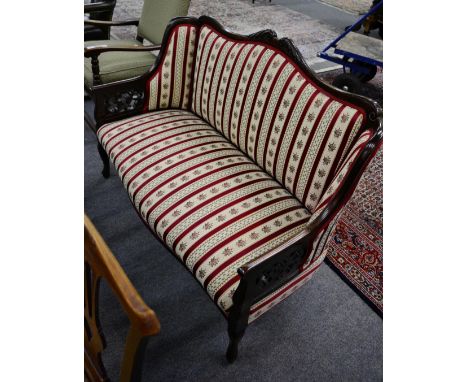 Late 19th/early 20th century mahogany framed sofa 