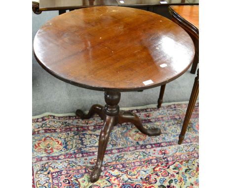 A 19th century mahogany tripod table 