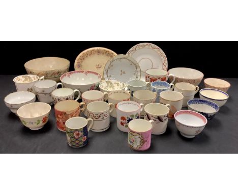 English Porcelain Coffee Cans - Minton, pattern 246; 939; another with Mouflon sheep; a Worcester spirally fluted coffee cup,