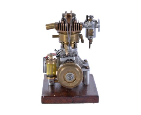  A well-engineered model of an Internal Combustion  Over Head Valve  water cooled Petrol engine,   built to the design  Dolph