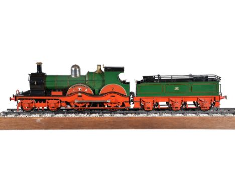  A fine exhibition quality 5 inch gauge model of a 4-4-0 Great Western Railway  Armstrong  No 7 tender locomotive,   based on