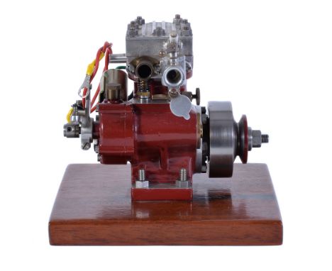  A well-engineered model of an Internal Combustion  side valve  10cc water cooled petrol engine,   built to the Edgar T Westb