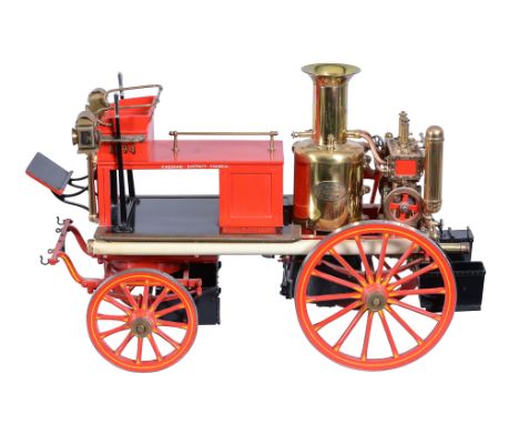  A well-engineered 2 inch scale model of a Shand Mason horse drawn fire engine,   built by the late Mr Ivor Dolling of Chesha