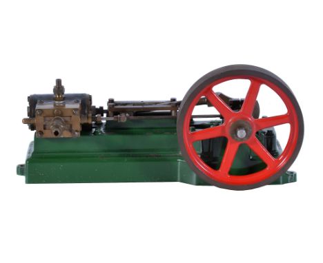  A model of a Stuart Turner S50 horizontal mill engine,   being of open balanced crank design with cross-head guides, eccentr