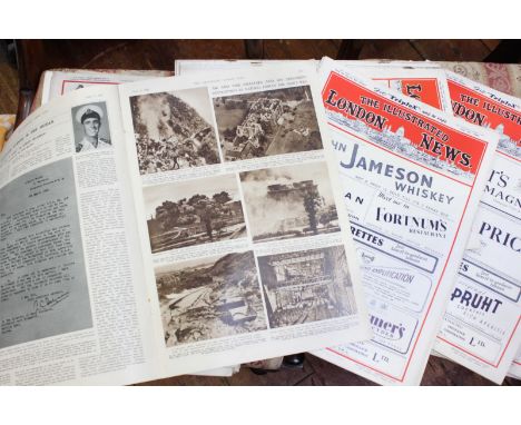 A large collection of Illustrated London News newspapers, The Sketch and Picture Post, in nine boxes.