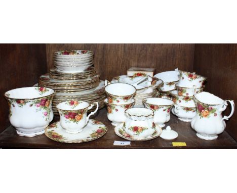 SECTION 41. A Royal Albert 'Old Country Rose' tea service, 49 pieces.