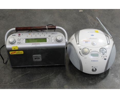 A Roberts CD radio and a Roberts DAB radio