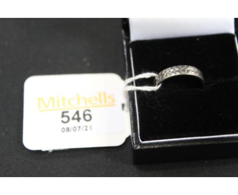 1970's platinum wedding band, weight approx 4.2 grams, size M