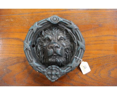 Large Lion headed door knocker 