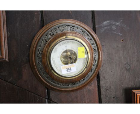 Early 20th century circular barometer 