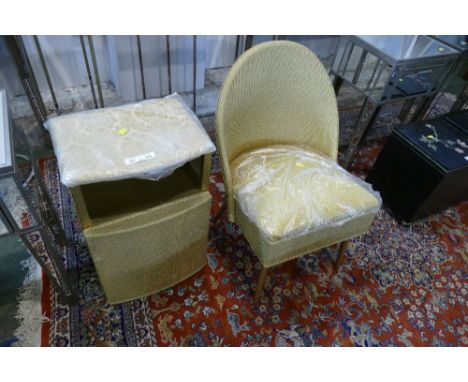Loom style chair and bedside cupboard
