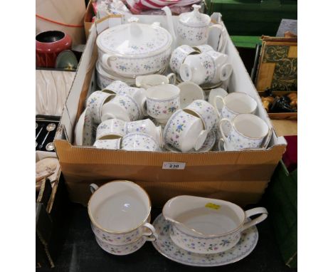 Large quantity of Paragon Florabella tea and dinnerware, tureens, teapot, coffee pot etc