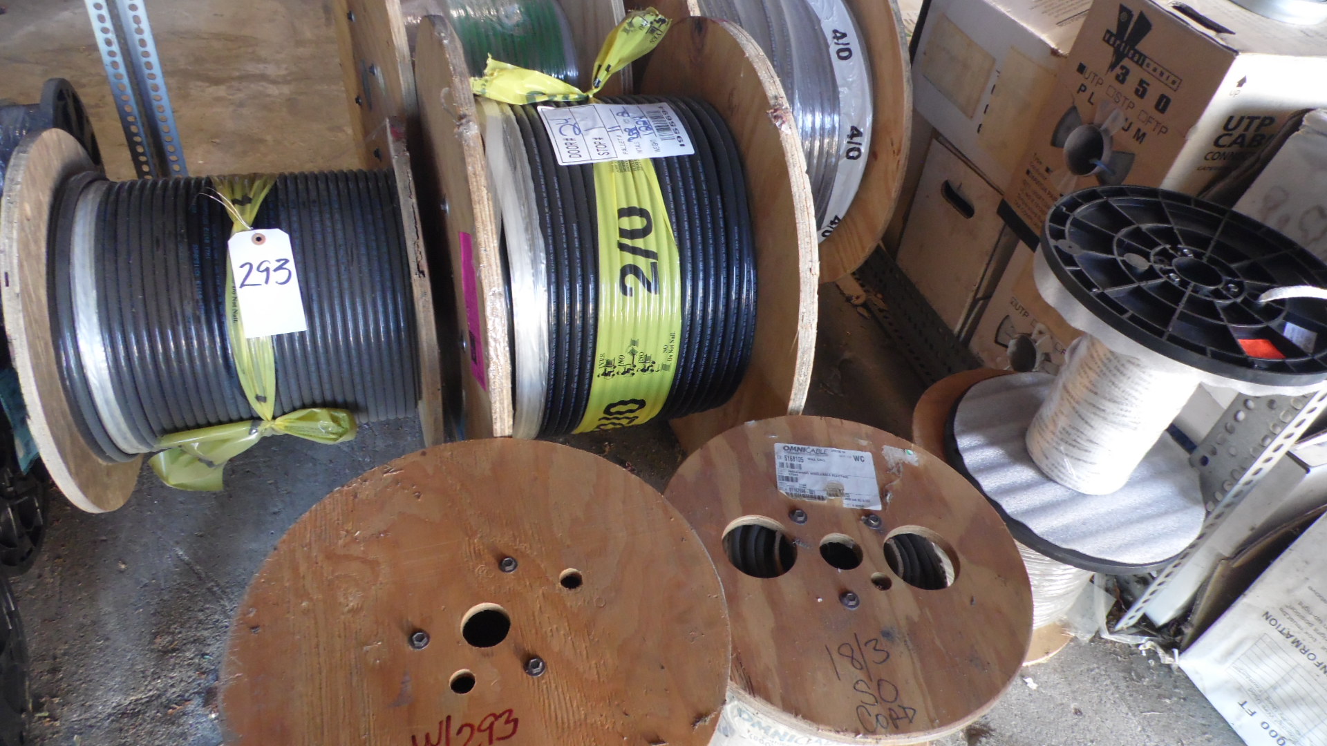 ASSORTED WIRE SPOOLS