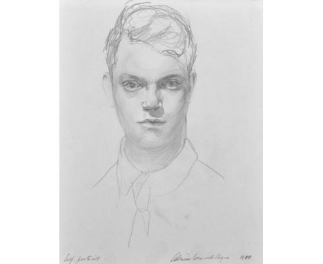 Adrian Bernard Cornwell-Clyne (1892-1969) British. "Self Portrait", Pencil, Signed and Dated 1910 and Inscribed on Mount, Unf