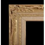 20th Century French School. A Gilt Composition Frame, with swept and pierced corners, 14.5" x 9.5".