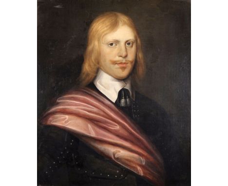Late 18th Century English School. Portrait of a Man in Armour, Oil on Canvas, 29" x 24.5".