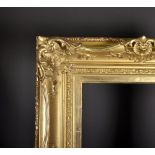 Late 19th Century American School. A Gilt Composition Frame, with swept and pierced centres and