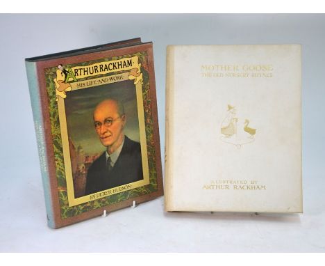 Rackham, Arthur (ill), Mother Goose The Old Nursery Rhymes, 13 tipped-in colour plates with tissue-guards, gilt decorated whi
