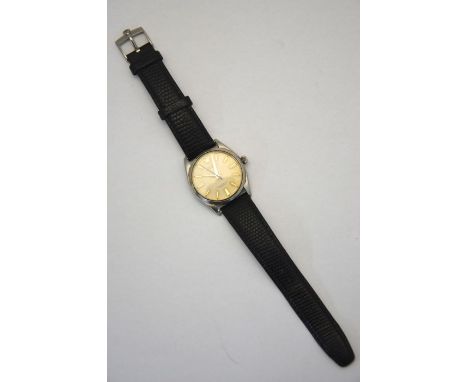 A gentleman's stainless steel Rolex Oyster Perpetual Chronometer wristwatch, the case numbered 6564/289168Working order, dial