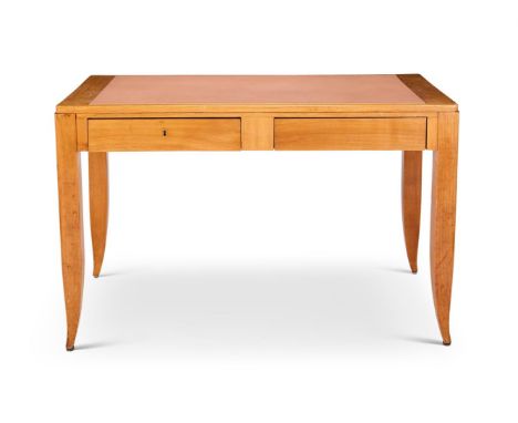 ANDRÉ DEVECHE (FRENCH, 1909-2007) A DESK; DESIGNED FOR THE CITÉ UNIVERSITAIRE OF PARIS; CIRCA 1940 Continental light wood, wi