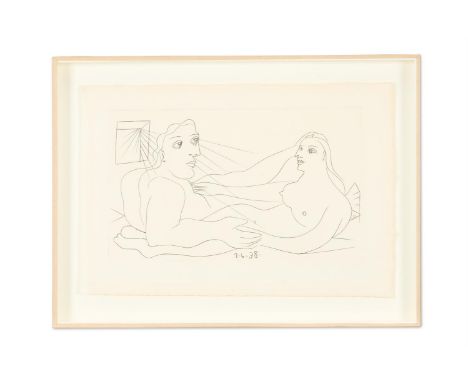 PABLO PICASSO (1991-1973) UNTITLED, FROM AFAT  (BLOCH 315; CRAMER BOOKS 33) Engraving, 1940, the edition was 64, printed by R