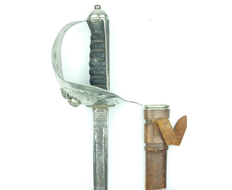 A Special Pattern 1897 Pattern Northumberland Fusilier's Officer's sword to Captain George E. Darley-Waddilove OBE later Majo