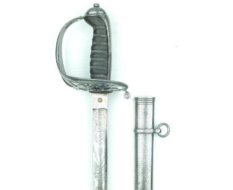 A Victorian 1822 Pattern Prince Consort's Own Rifle Brigade Officer's sword to the Honourable Thomas Lister - 4th Baron Ribbl