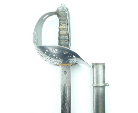 A Victorian 1897 Pattern Infantry Officer's sword to an Officer of the 82nd Punjabis, 82cm blade by Wilkinson, serial no. 372