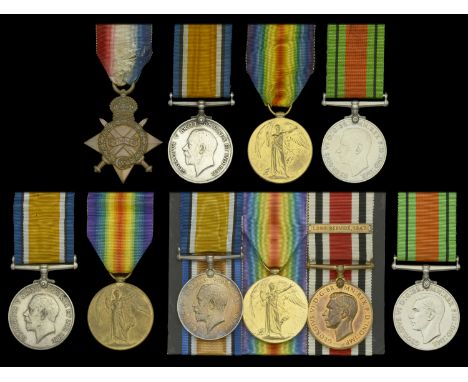 Four: Acting-Corporal A. R. Ursell, Royal Engineers 1914-15 Star (97639 Spr. A. R. Ursell. R.E.); British War and Victory Med