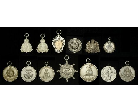 Regimental Prize Medals (13), Norfolk Regiment (2), Devonshire Regiment (3), Suffolk Regiment (6), Somerset Light Infantry (2