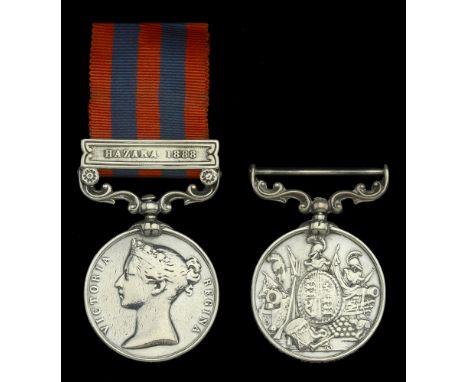 Pair: Private A. Horner, Suffolk Regiment  India General Service 1854-95, 1 clasp, Hazara 1888 (... Pte A. Horner 1st Bn Suff