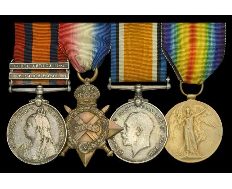 Four: Private A. English, Suffolk Regiment, later 1/4th Battalion, Northamptonshire Regiment  Queen’s South Africa 1899-1902,