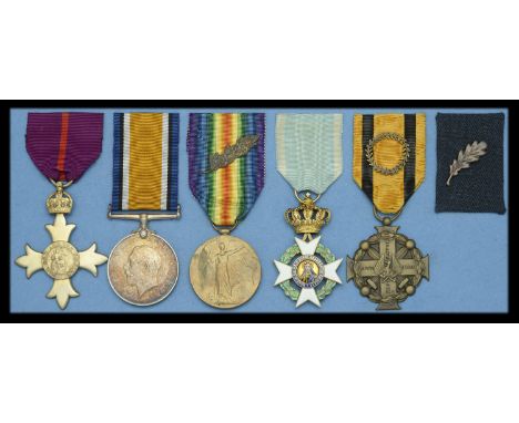 A most unusual ‘military division’ O.B.E. group of five awarded to Wing Commander A. F. P. H. Somerset-Leeke, Royal Flying Co