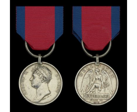 Waterloo 1815 (Andrew Scott, 12th Reg. Light Dragoons.) fitted with replacement steel clip and ring suspension, the clip loos