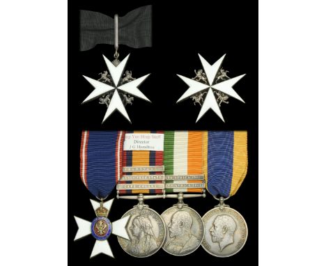 A Boer War M.V.O. and Order of St John group of five awarded to J. G. Hamilton, Esq., Honorary Civilian Director of Imperial 