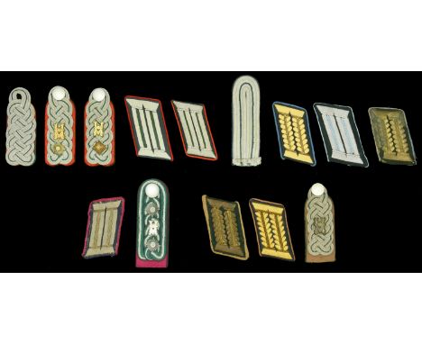 German Second World War Military Officials Insignia. A good selection comprising Military Law officials, blue underlay piping