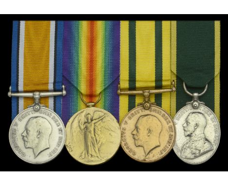 Four: Corporal E. H. Cook, East Surrey Regiment, Machine Gun Corps and Tank Corps  British War and Victory Medals (113721 Cpl