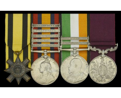 Four: Private M. Daley, West Yorkshire Regiment  Ashanti Star 1896 (3293 Pte. M. Daley 2 W. Yorks R.) reverse inscribed in th