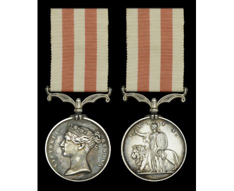 The important Indian Mutiny medal awarded to John W. Sherer, C.S.I., Bengal Civil Service, attached to General Havelock’s for