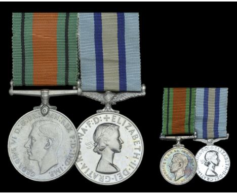 Pair: Chief Observer F. R. M. Willis, Royal Observer Corps  Defence Medal; Royal Observer Corps Medal, E.II.R., 2nd issue (Ch