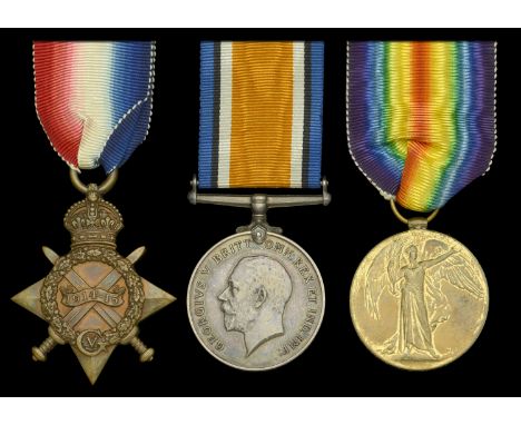 Three: Private A. J. B. Wright, Suffolk Yeomanry  1914-15 Star (3136 Pte. A. J. B. Wright, Suff. Yeo.); British War and Victo