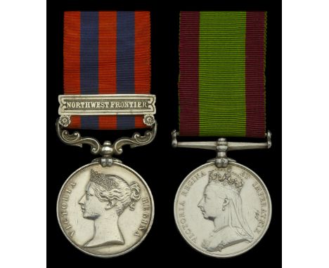 Pair: Brigade Surgeon Lieutenant Colonel G. Andrew, Army Medical Department attached 12th Foot  India General Service 1854-95