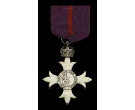 The Most Excellent Order of the British Empire, M.B.E. (Military) Member’s 1st type breast badge, silver, hallmarks for Londo