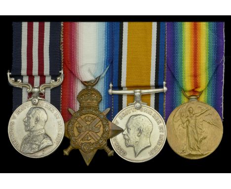 A rare Great War ‘Western Front’ M.M. group of four awarded to Sergeant F. Fooks, 5th (Royal Irish) Lancers  Military Medal, 