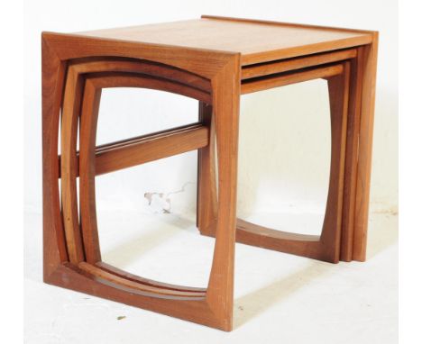 R Bennett for G-Plan Furniture - A 1970's retro vintage teak wood graduating nest of tables by R Bennett - G Plan - Quadrille