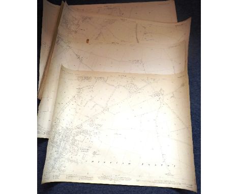 Six early 20th Century (Edition of 1922) Oxfordshire Ordnance Maps detailing Chipping Norton and the surrounding environs etc