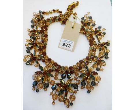 A fine quality Christian Dior costume jewelry necklace, signed and dated 1961 CONDITION REPORT: All looks fairly good origina