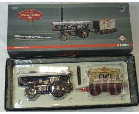 BOXED CORGI VINTAGE BURRELL 5 HP SHOWMANS LOCO 3906 ANDERTON & ROWLANDS 