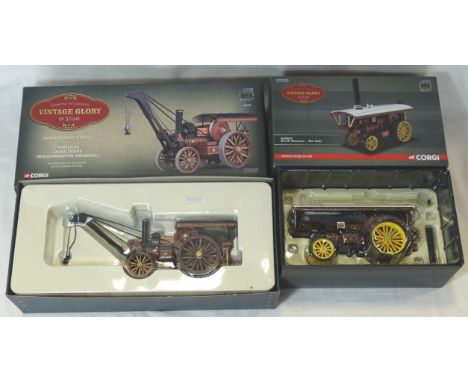 2 CORGI VINTAGE GLORY MODELS BURRELL + FOWLER B6 CRANE ENGINE GOLDEN DRAGONS 