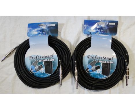 2 PROFESSIONAL SPEAKER CABLES 